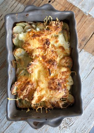Une photo de Gratin de pommes de terre au four