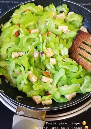 Foto resep Tumis pare tempe
