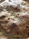 Pastel de manzana y moras