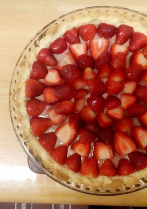 Una foto de Pastel de fresa