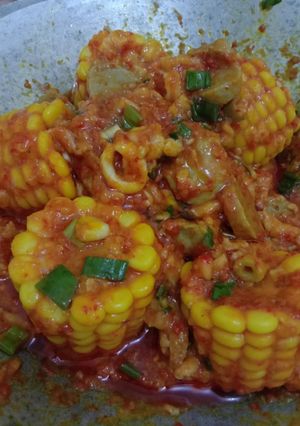 Foto resep Cumi bakso rica pedas ala the crab