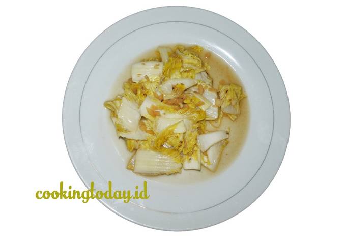 Resep Sawi Putih Cah Bawang Putih Oleh Cookingtoday Id Cookpad