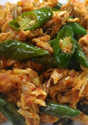 Foto resep Ayam Suwir Pedas Sederhana