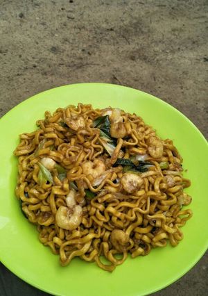 Foto resep Mie goreng seafood sederhana