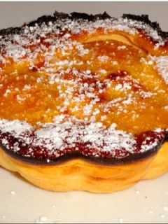 Una foto de Clafoutis de melocotón