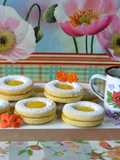 Lunettes de naranja con curd de limón🍊🍋
