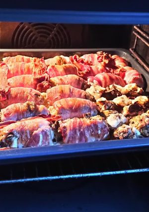 Baconös pulykamell tekercs recept fotója