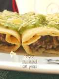 Taquitos de huevo con frijol