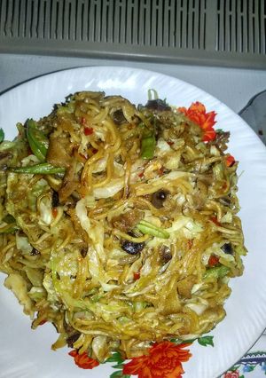 Foto resep Mie goreng Ati tempula Dan usus