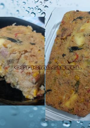 Una foto de Arroz horneado con mix de sobrantes [ Queda tipo pan de carne ]