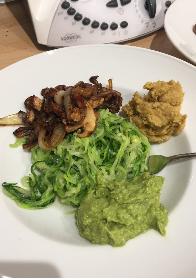 Una foto de Spaguettis de calabacín