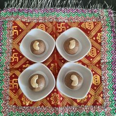 Ragi mung dal ladoo A picture of Ragi mung dal ladoo.