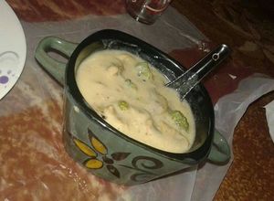 صورة لوصفة شوربه الفطر والبروكلي