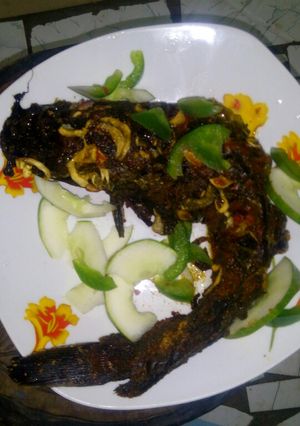 A picture of Roasted cat fish.