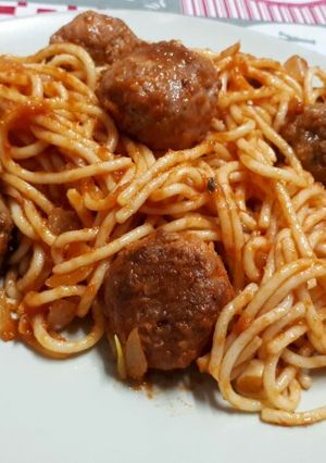 Una foto de Spaguettis la dama y el vagabundo