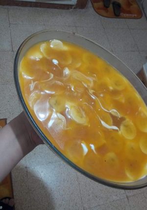 صورة لوصفة تحلية الكراميل والموز