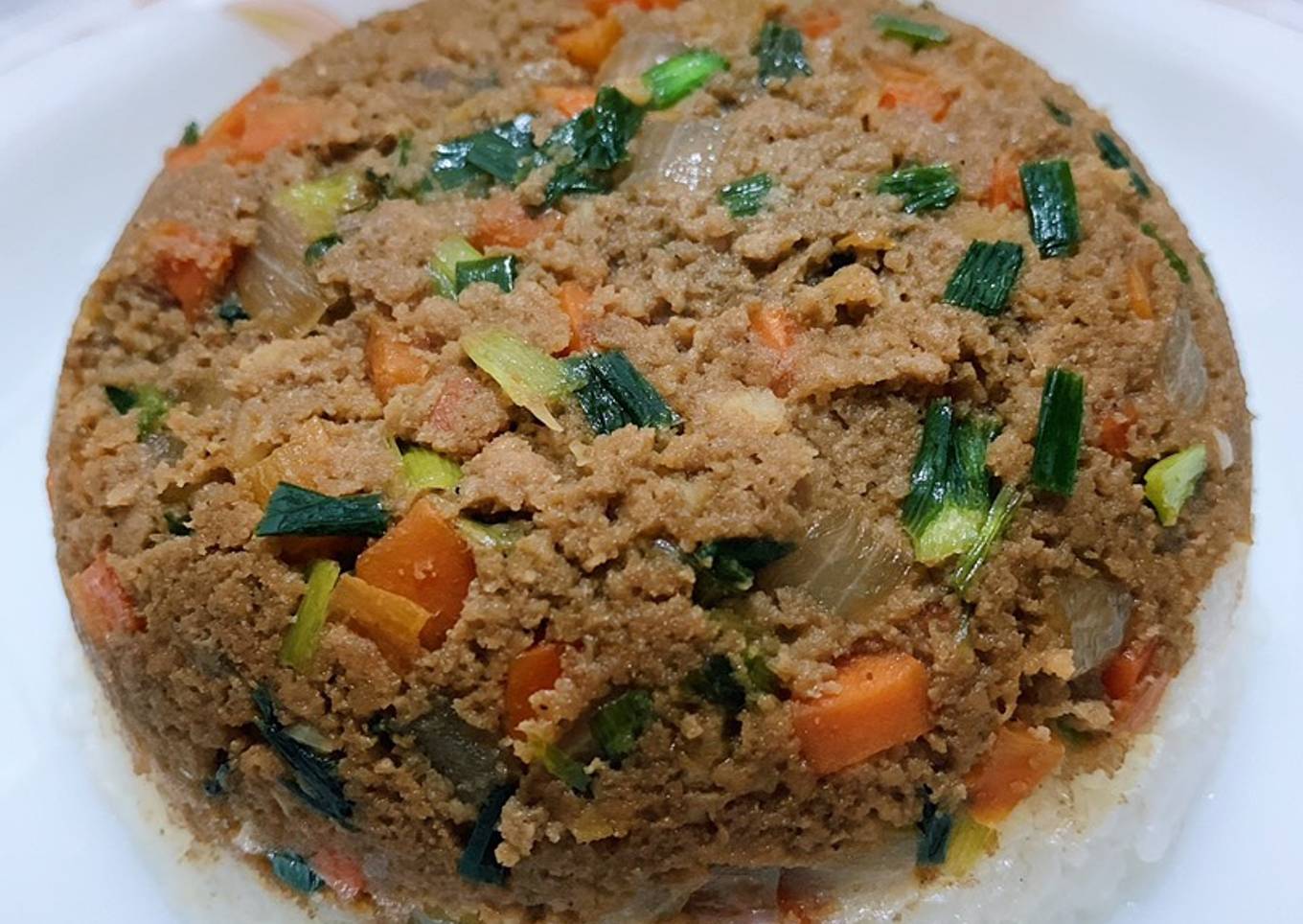Nasi Tim Daging Babi Cincang