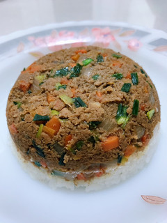 Foto resep Nasi Tim Daging Babi Cincang