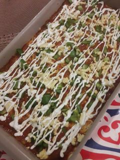 صورة لوصفة بيتزا بعجينه هشه 😋