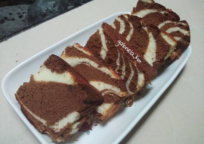 Zebra Cake Putih Telur