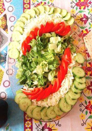 عکسی از دستور تزیین سالاد فصل🥗