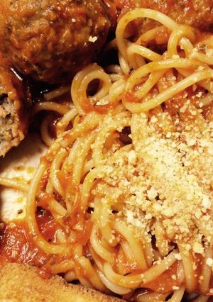 Foto resep Slow Cooker Spagetthi Meatball isi Mozzarella 🍝👌