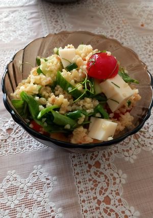 Bulgursaláta recept fotója