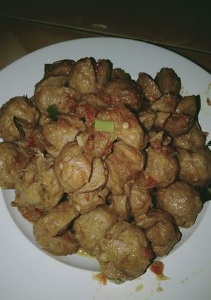 Foto resep Oseng Pentol Pedas
