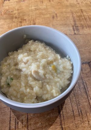 A picture of A perfect way to rescue soggy rice! Magical accident chicken porridge 🧙♀️🪄.