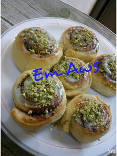 صورة لوصفة لفائف السينابون 😋
