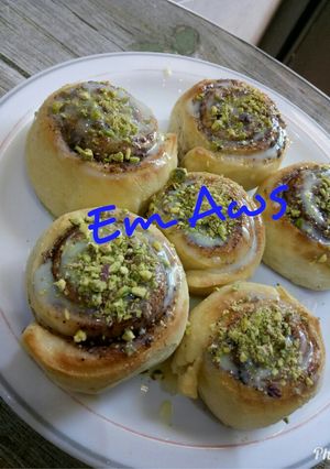 صورة لوصفة لفائف السينابون 😋