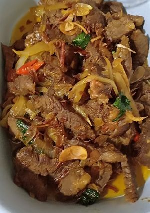 Foto resep Tumis daging lada hitam