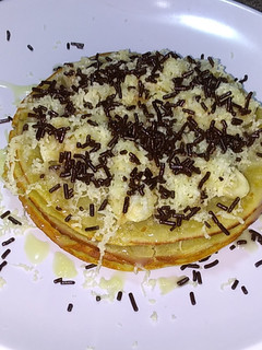 Foto resep Pancake Pisang Coklat Keju