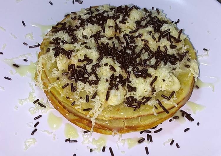 Pancake Pisang Coklat Keju