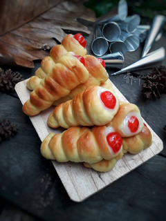 Foto resep Horn vla bread/roti cum cum