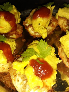 A picture of Devil's eggs.