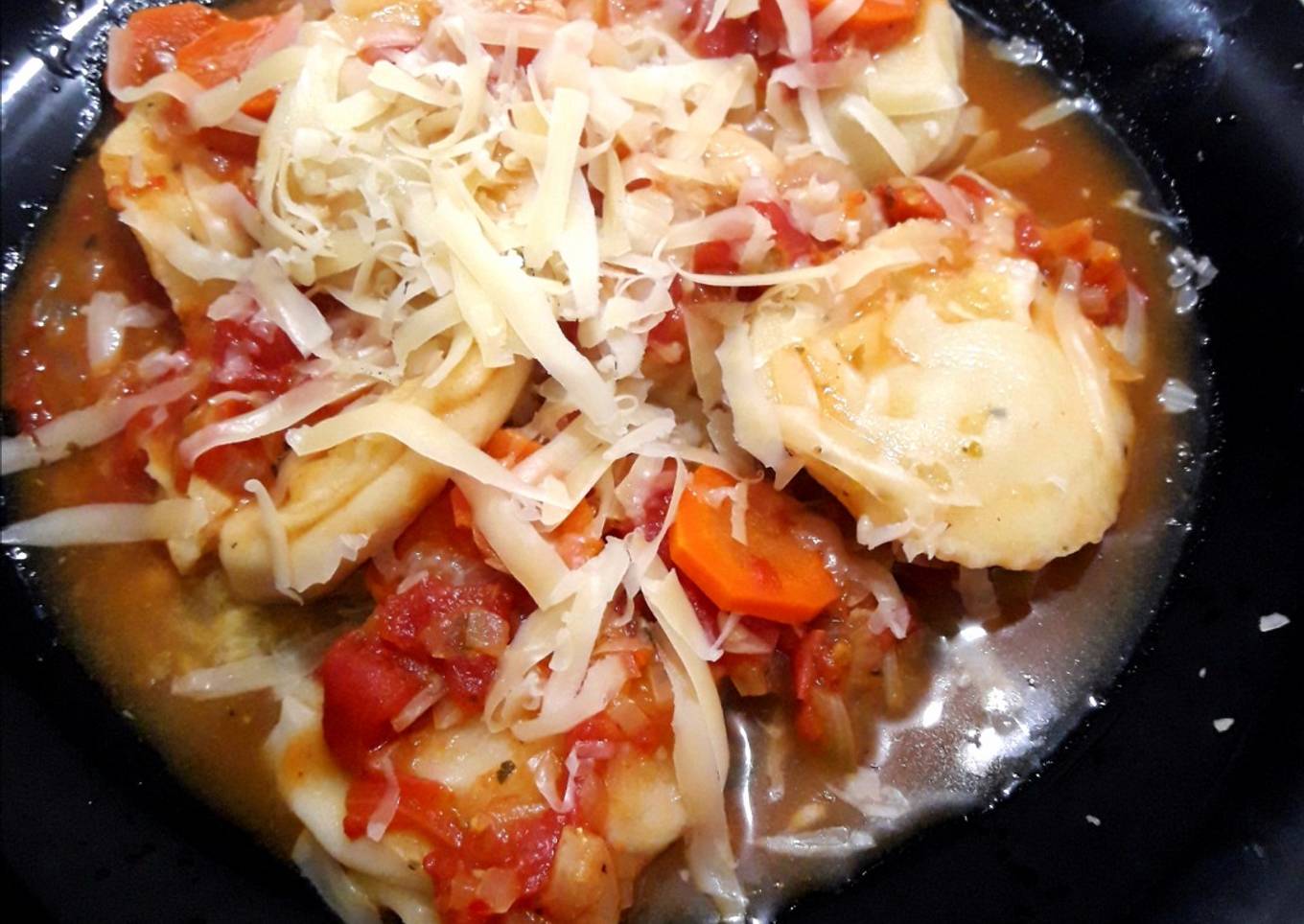 Sorrentinos de calabaza caseros con salsa