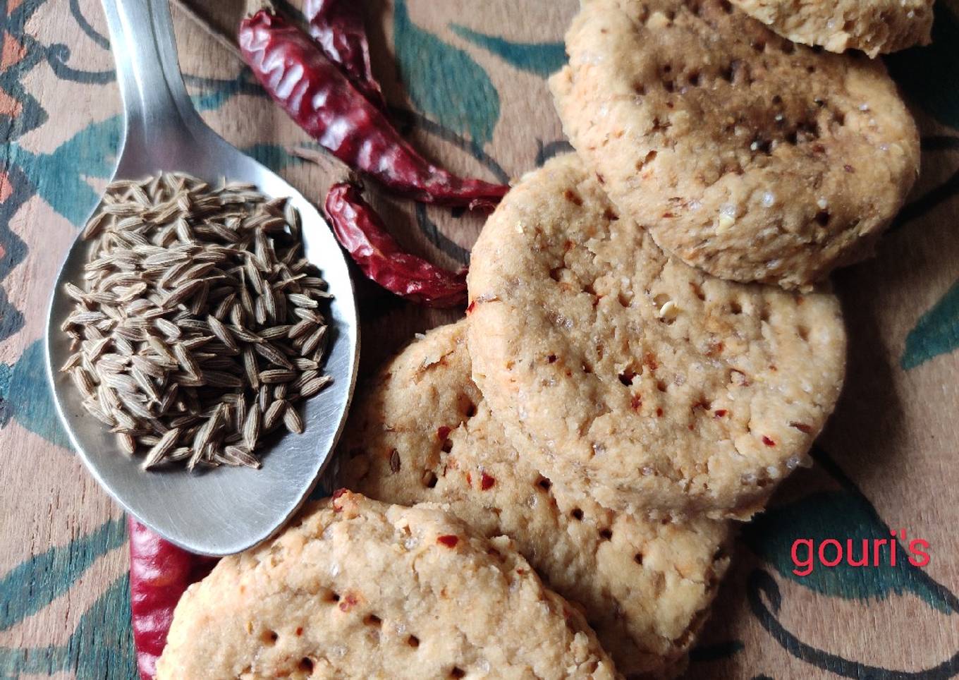 Hot pepper Namkin cookies