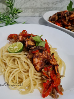 Foto resep Spaghetti Udang Sambal Embe
