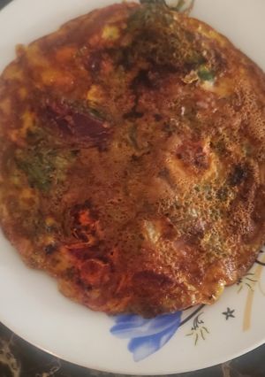 Una foto de Tortilla con Vegetales