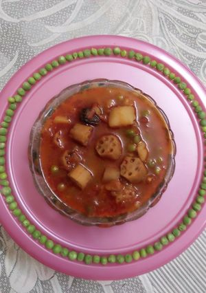 ढेंस मटर आलू की सब्जी (Dhens matar aloo ki sabzi recipe in hindi) रेसिपी मुख्य फोटो