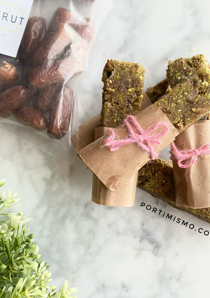 Una foto de Barritas proteicas veganas y sin gluten en 5 minutos!