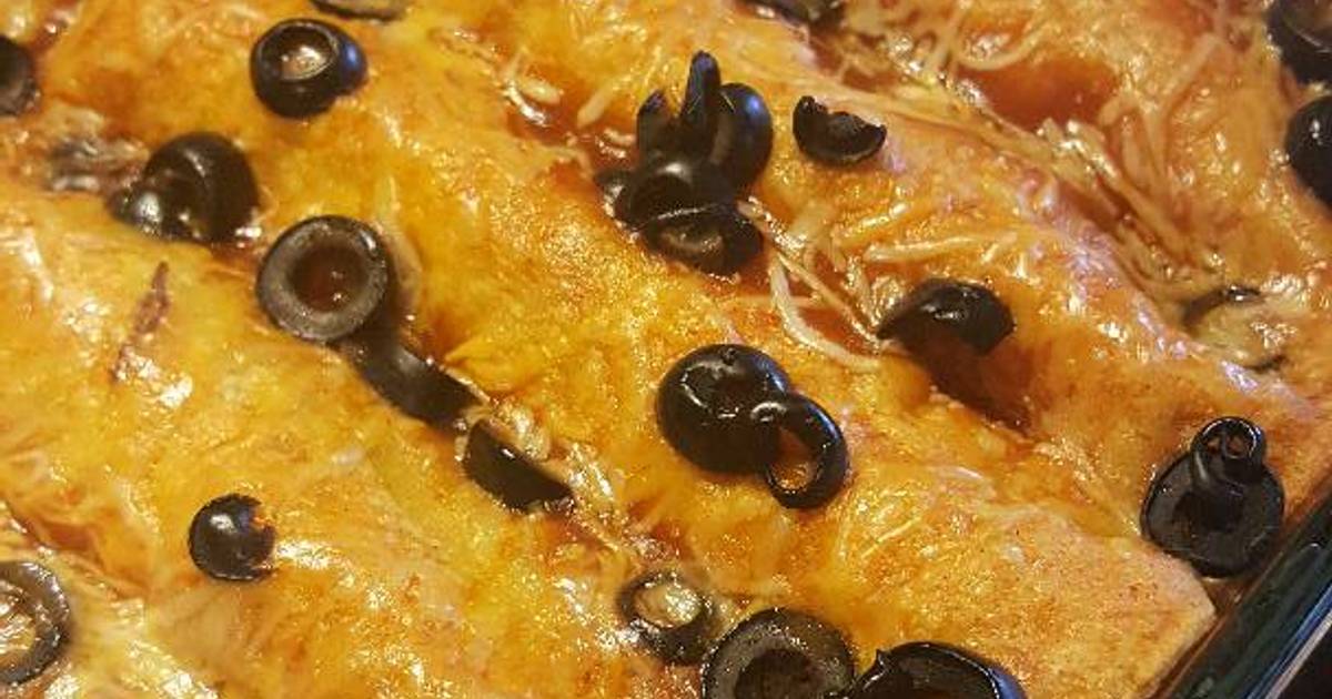 Instant Pot, shredded beef enchiladas