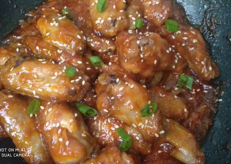 11 Resep: Spicy Honey BBQ Chicken Wings Anti Ribet!