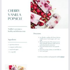 A picture of Cherry vanilla popsicle.