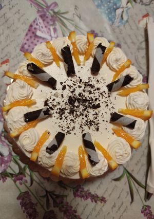 Oroszkrèm torta 18cm-es torta formában recept fotója