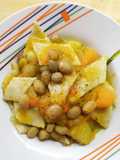 Maltagliati al rosmarino con zucca gialla, patate e borlotti
