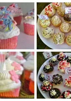 Foto principal de Cupcakes de vainilla, chocolate con coberturas diferentes