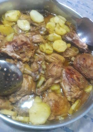 صورة لوصفة دجاج بالصينية بالكزبرة والثوم و الحامض