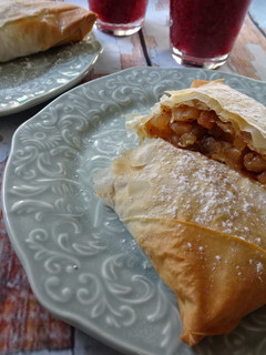 Foto de Pastéis de massa filo com Maçã, Amêndoas e Canela